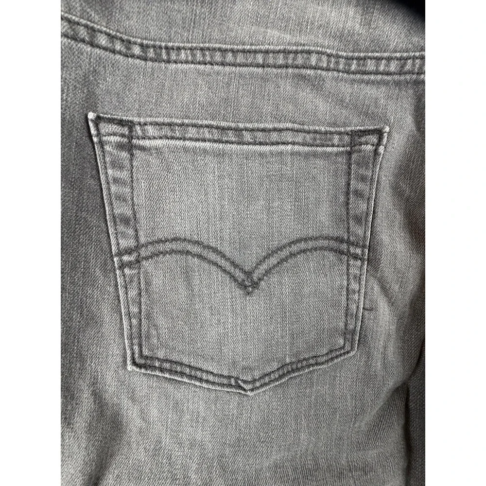 Levi's 511 Slim Fit Jeans Mens 29x29 Gray Stretch Denim Pants Cotton Blend